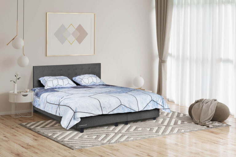 Esmeralda boxspring donkergrijs